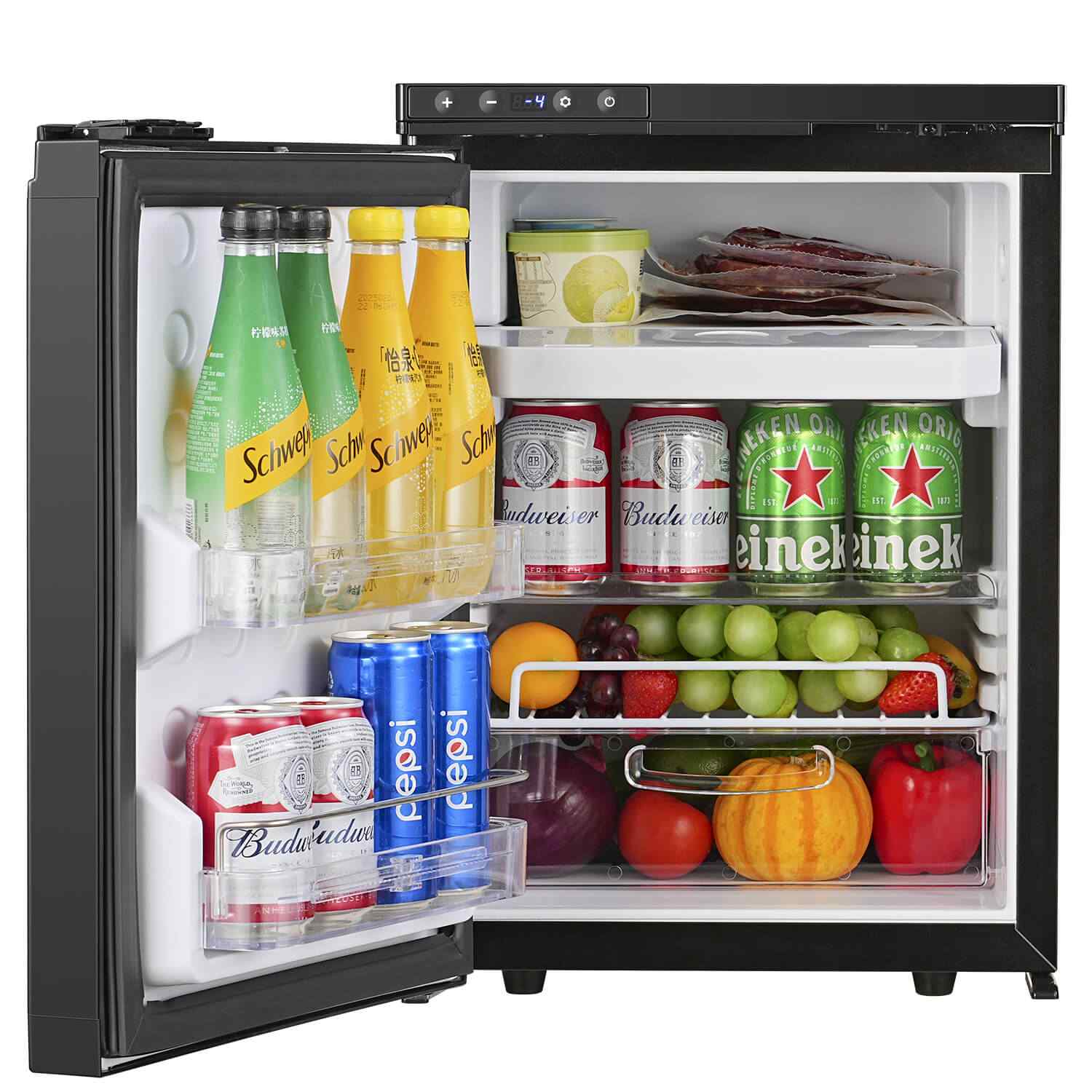BODEGA 12 Volt Mini Refrigerator 1.25cu.ft 35.4L RV Fridge and Freezer - Image 5