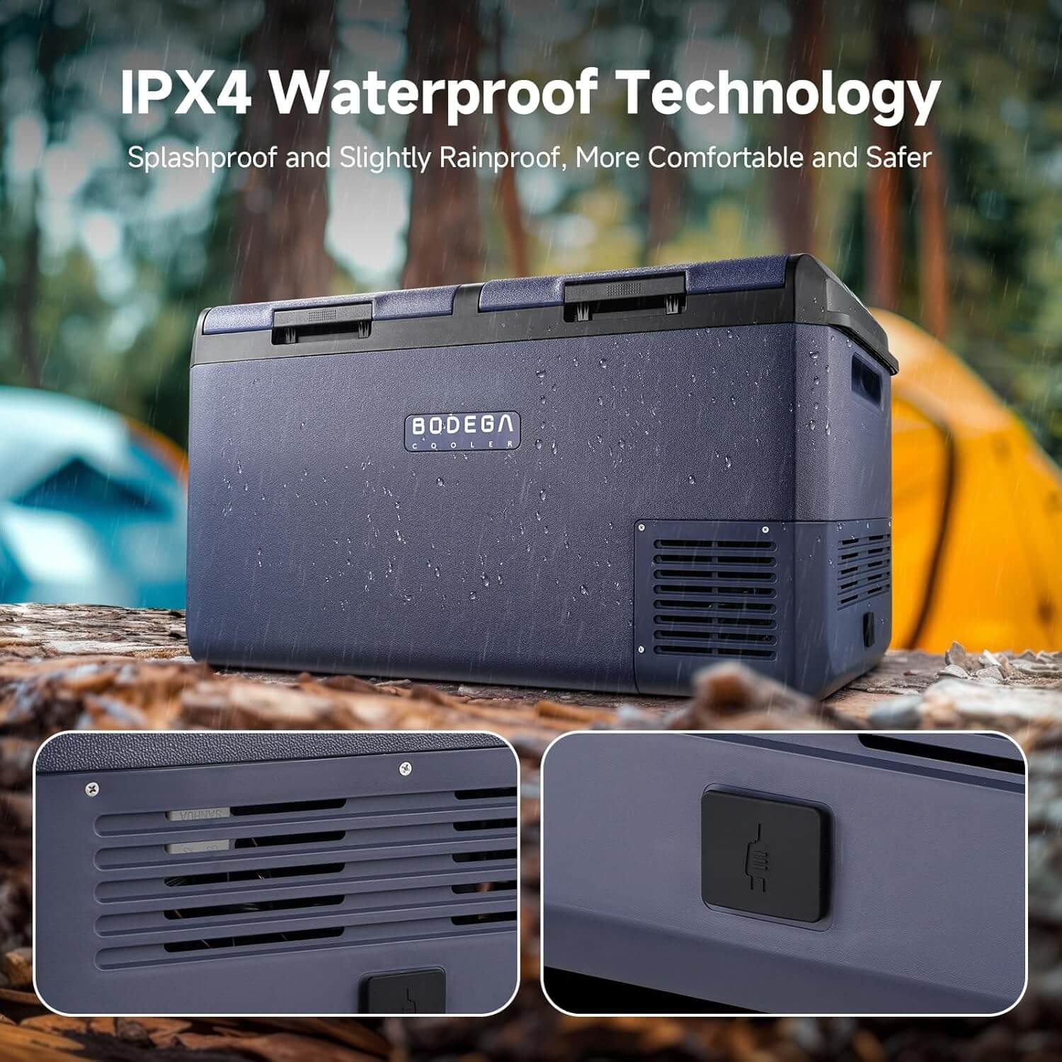 BODEGACOOLER 12V/24V Compressor Fridge-Freezer 79QT/75L IPX4 Rating Water Resistant - Image 5