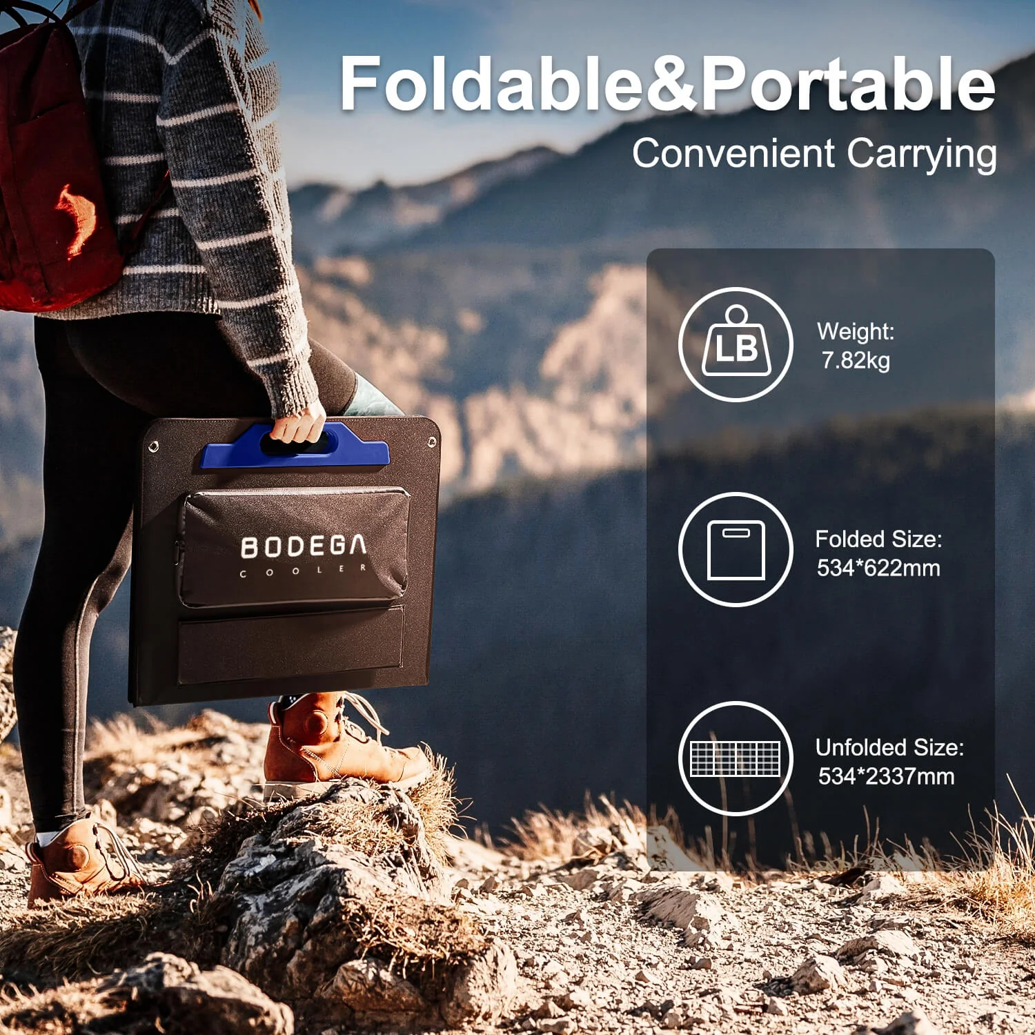 BODEGAcooler 120W Portable Solar Panel Alternative Clean Source - Image 10