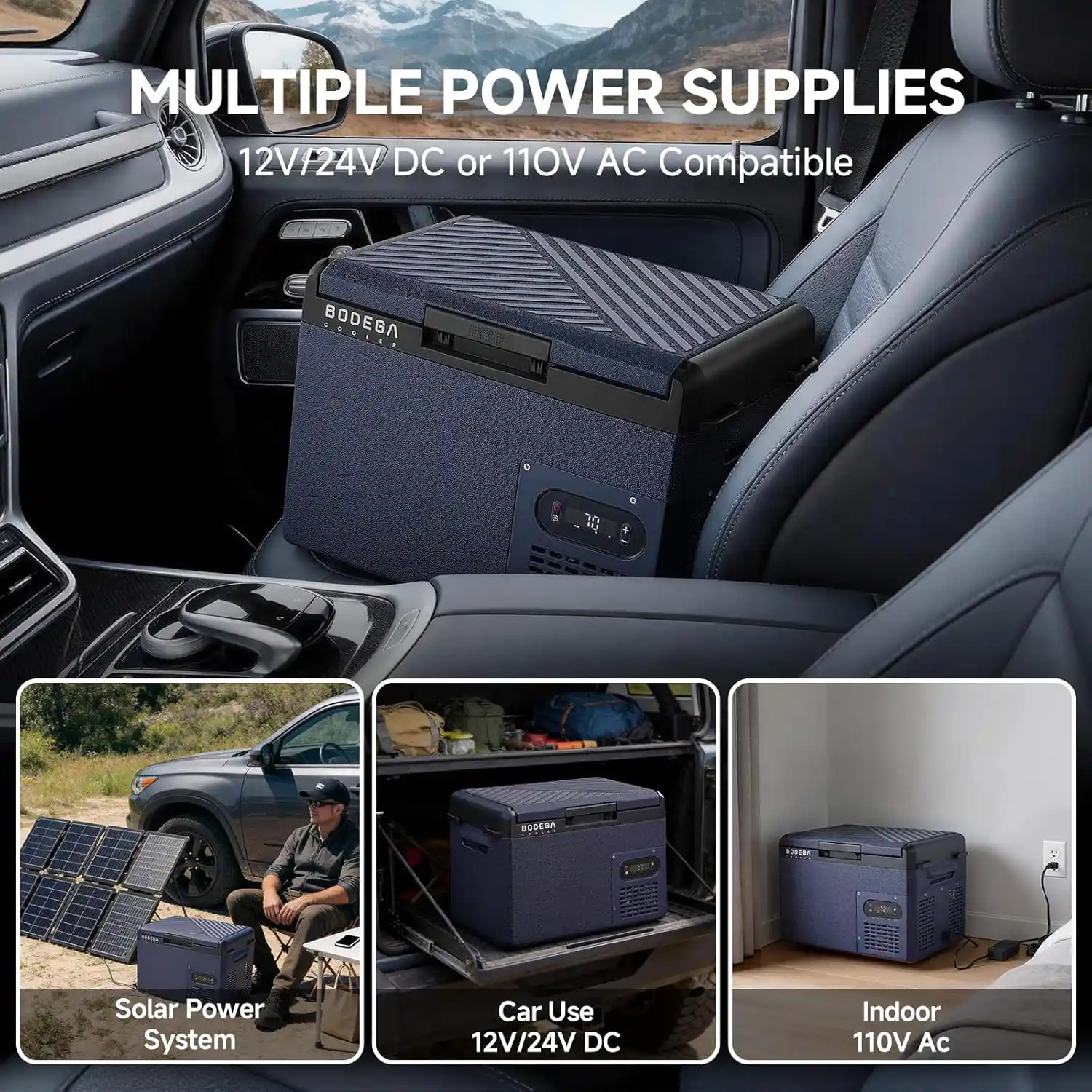 BODEGACOOLER 15L Mini Car Fridge | Compact Deep Freezer for Camping & Road Trips - Image 4