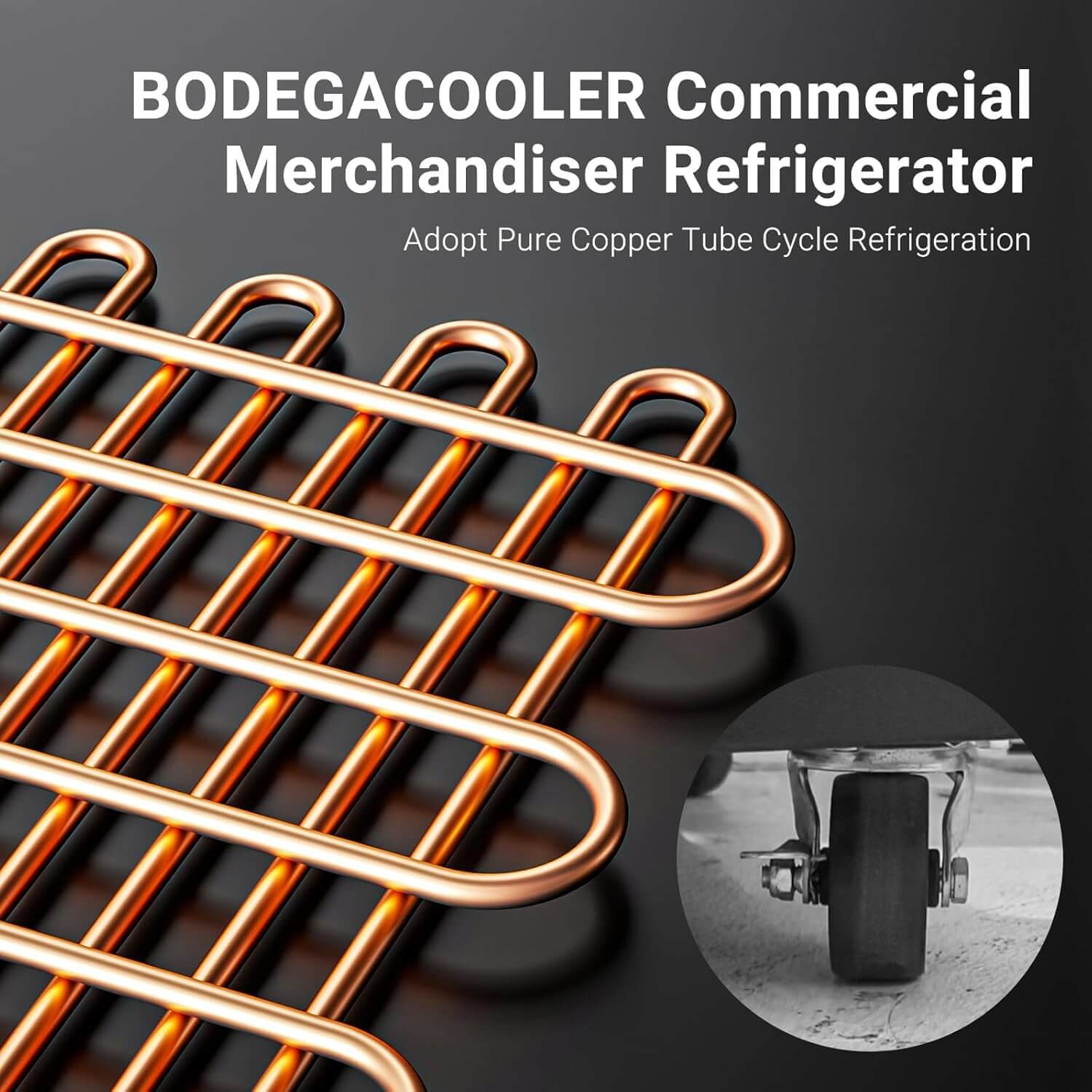 BODEGAcooler Commercial Refrigerator 2 Glass Doors Display Refrigerator Merchandiser 35.4 Cu. Ft - Image 8
