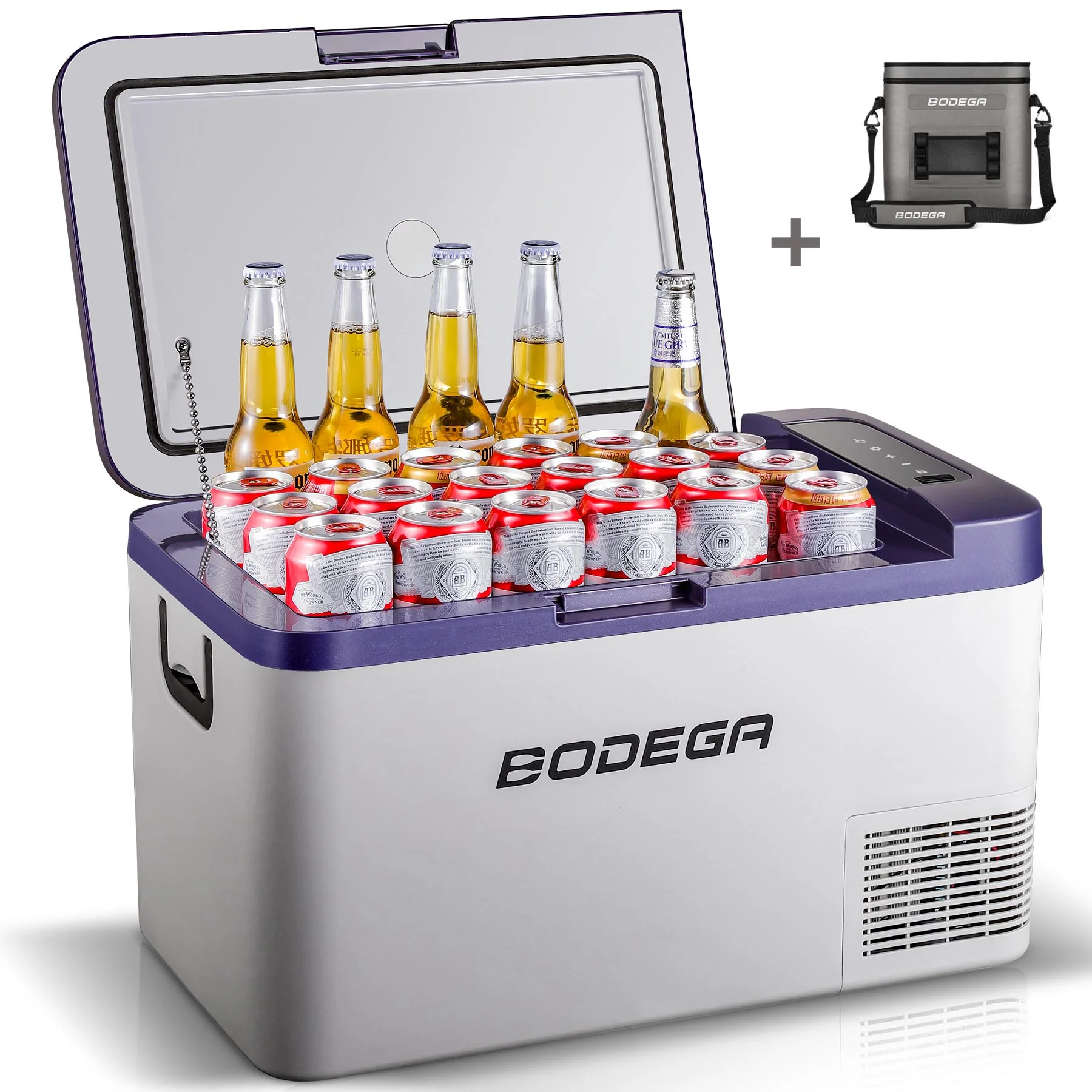 BODEGAcooler 20 Quart/18L K18 Portable Car Fridge/Freezer - Dark Blue - Image 11