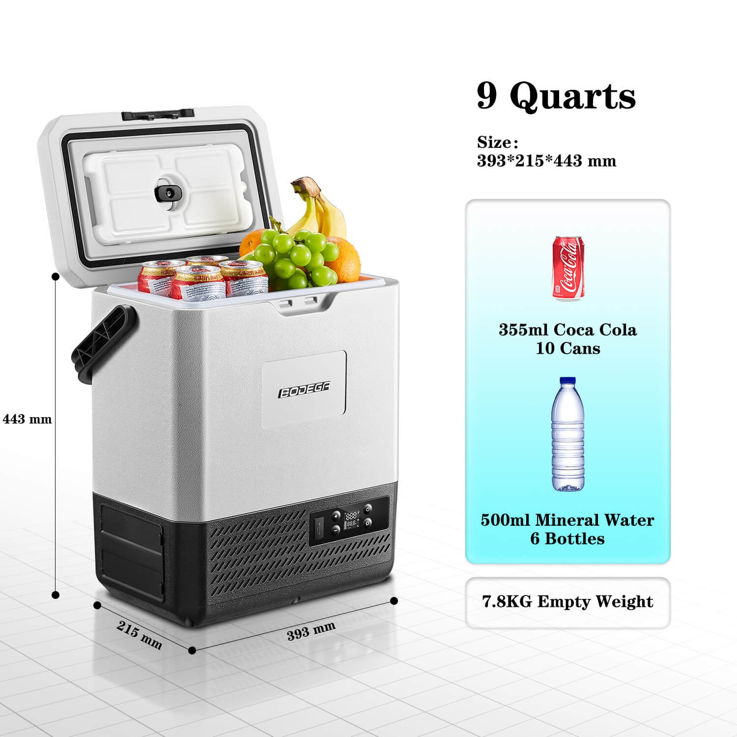 BODEGAcooler Mini Fridge P8 9Qt/8L - Image 6