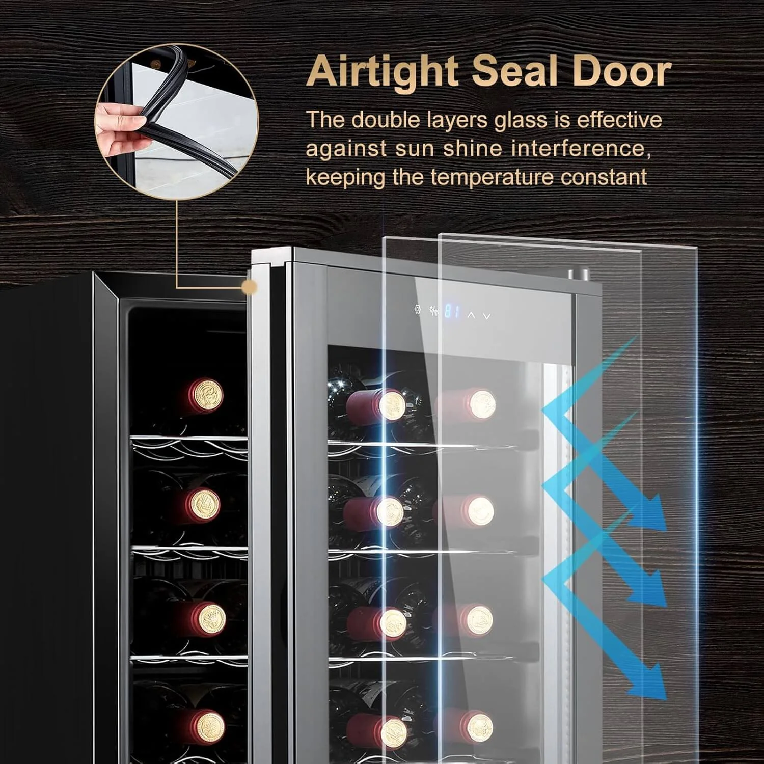 Bodega cooler Mini Wine Fridge 28 Bottles - Image 3