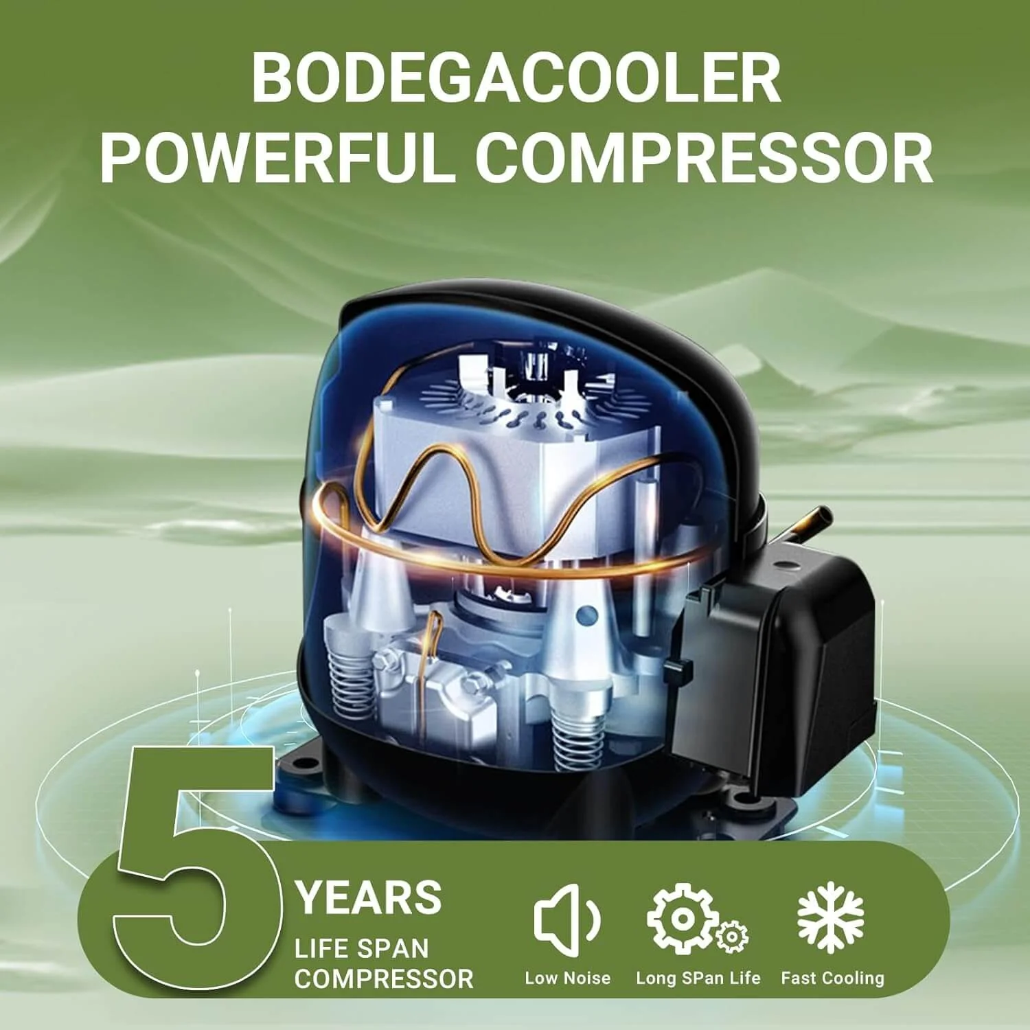 BODEGACOOLER 12 Volt Car Refrigerator 18qt Electric Cooler - Image 11