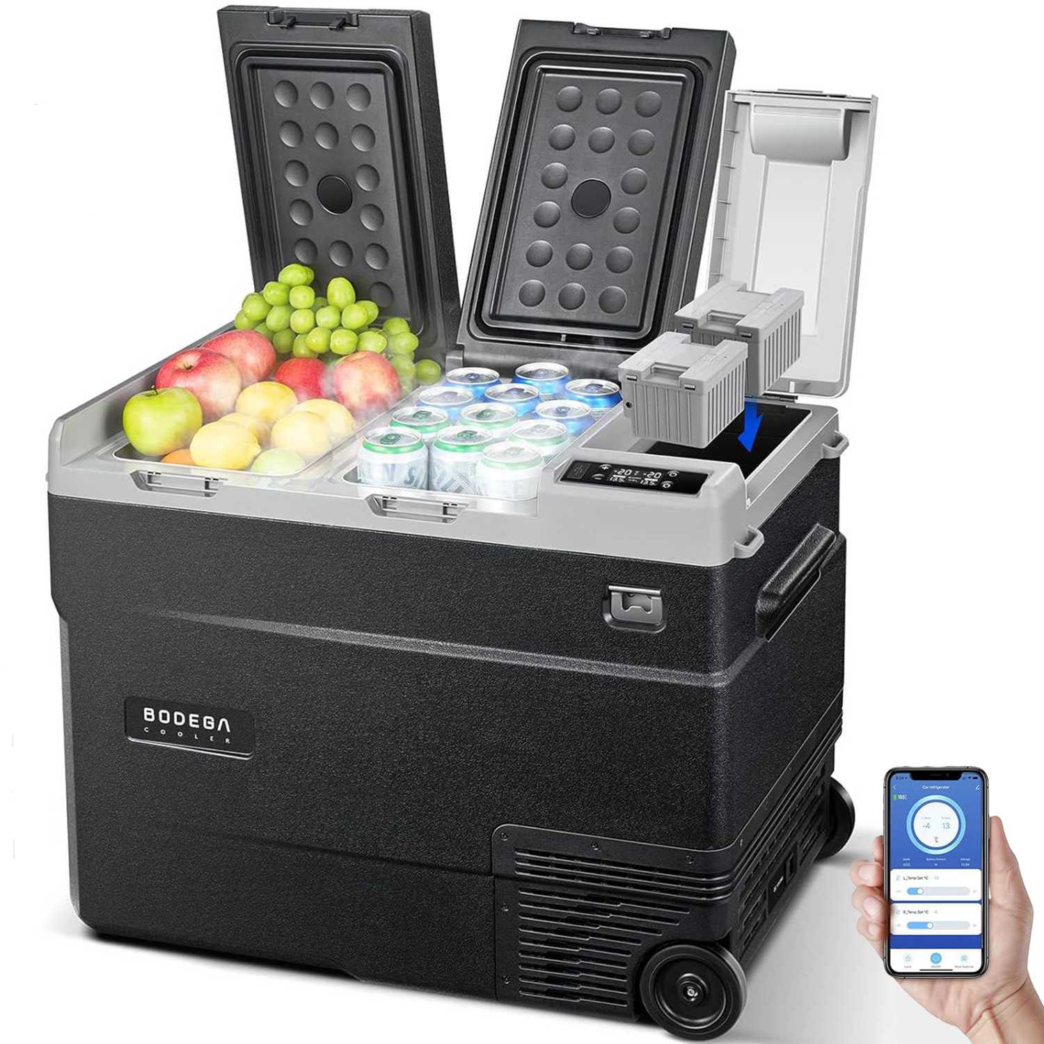 BODEGACOOLER 12 Volt Car Refrigerator Dual Zone Dual Doors 36QT - Image 9
