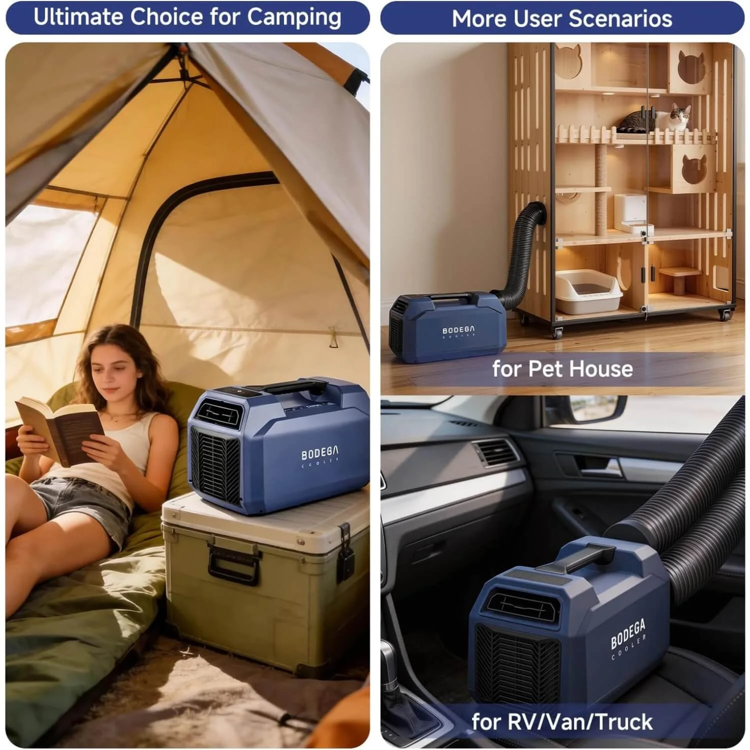 BODEGACOOLER Portable Tent Air Conditioner 6000BTU Low Noise Remote Control - Image 6
