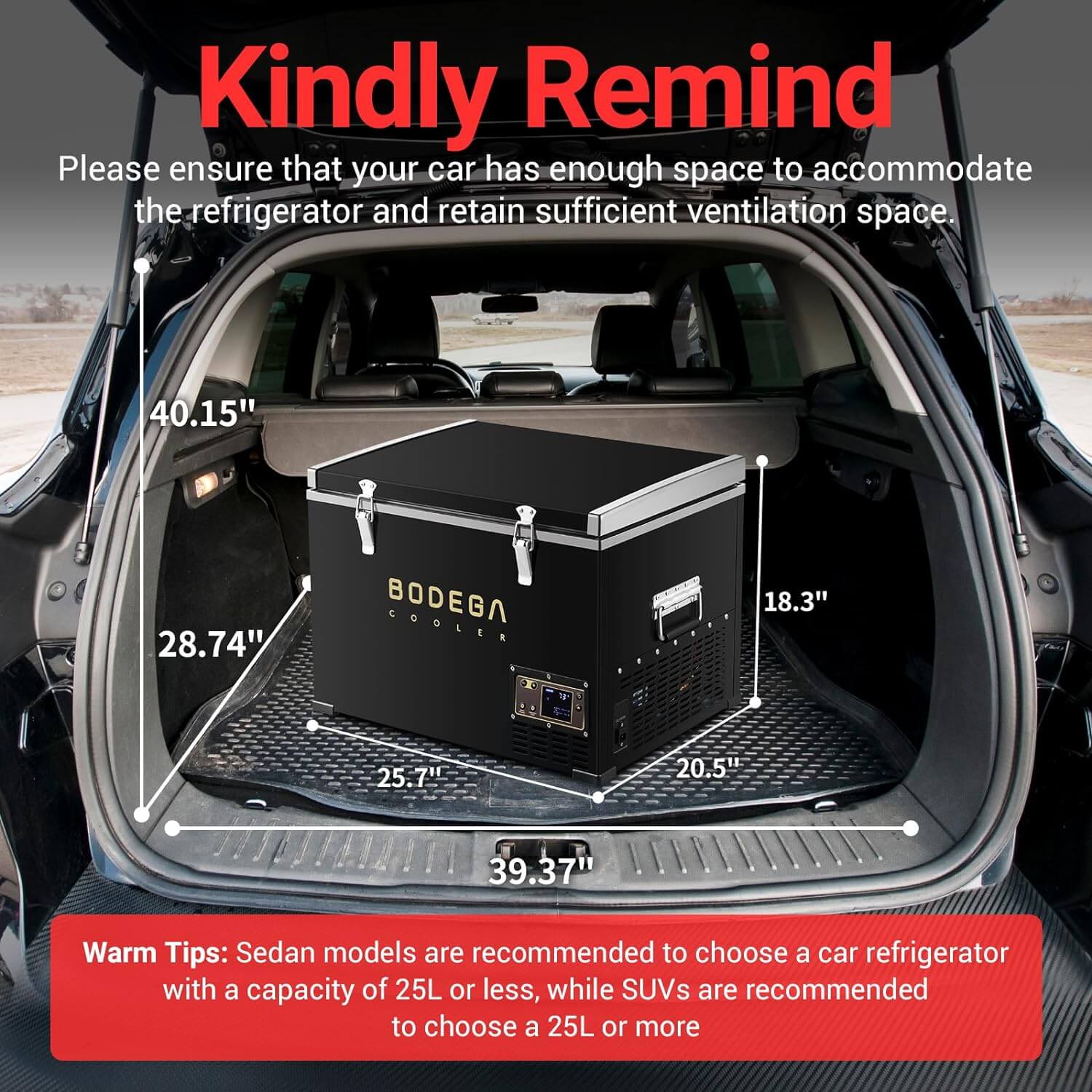 BODEGAcooler Portable Refridgerator 48Qt/45L with a Basket - Image 6
