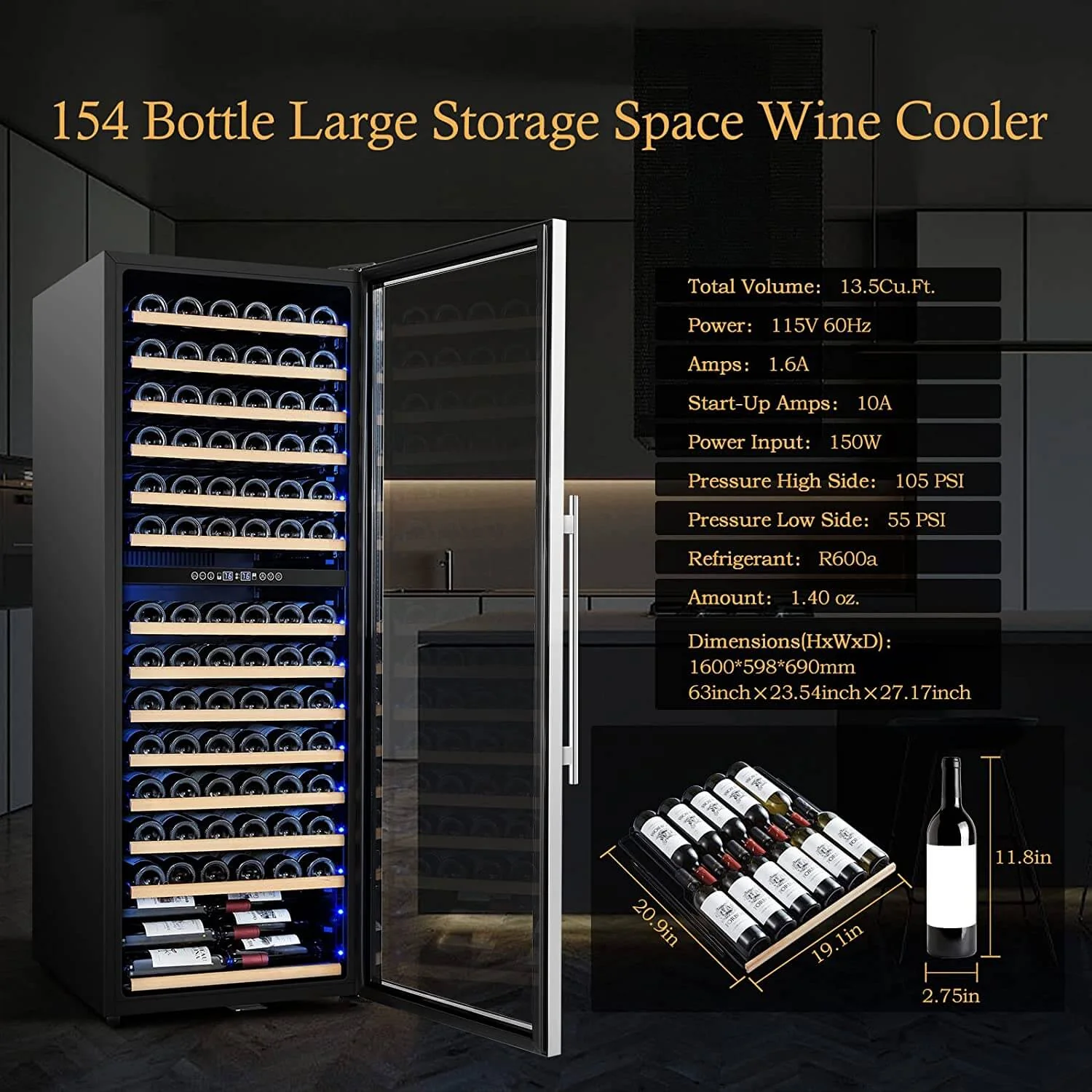 BODEGAcooler 24" Large Capacity Wine Cooler - Image 6