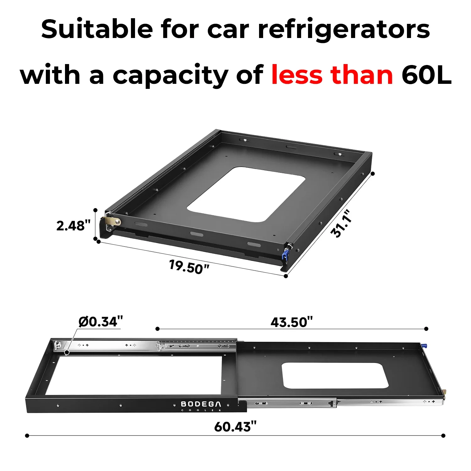 BODEGAcooler Portable Refriderator Slider with 4 Buckle Straps - Image 4