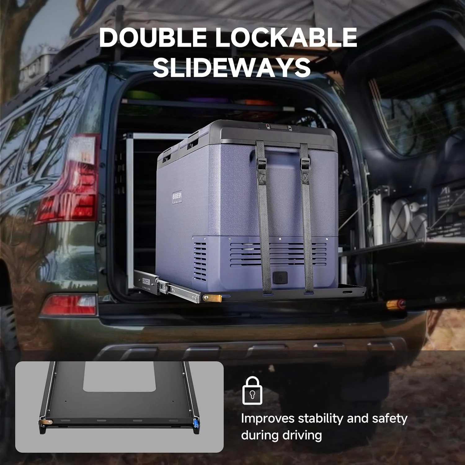 BODEGAcooler Portable Refriderator Slider with 4 Buckle Straps - Image 6