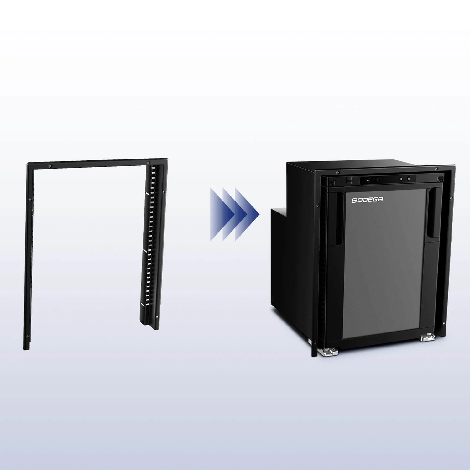 BODEGAcooler RV Fridge Installation Mounting Frame for R50/CR65/CR85X - Image 5