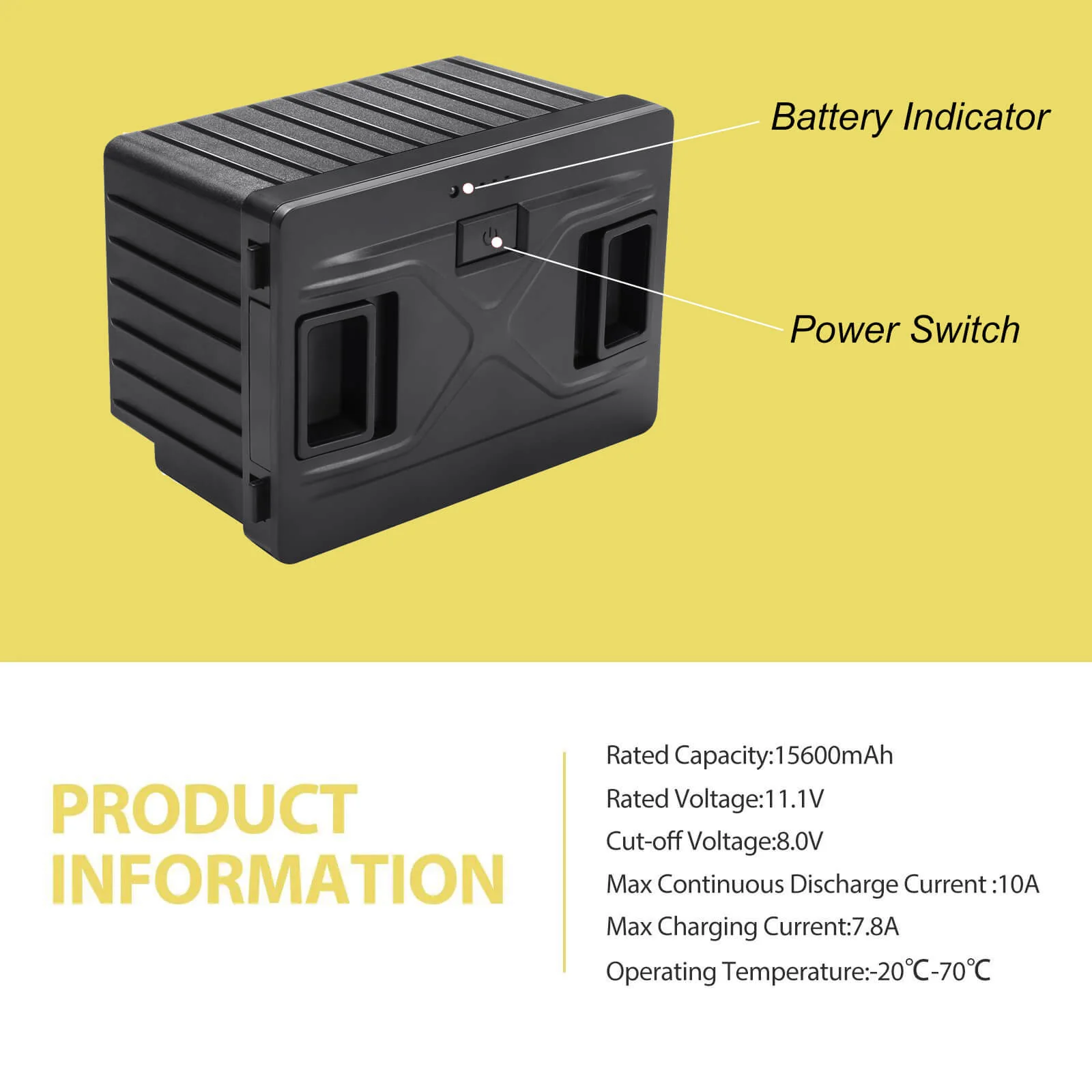 BODEGAcooler Removable Rechargeable Battery for 12v Portable Fridge - Image 4