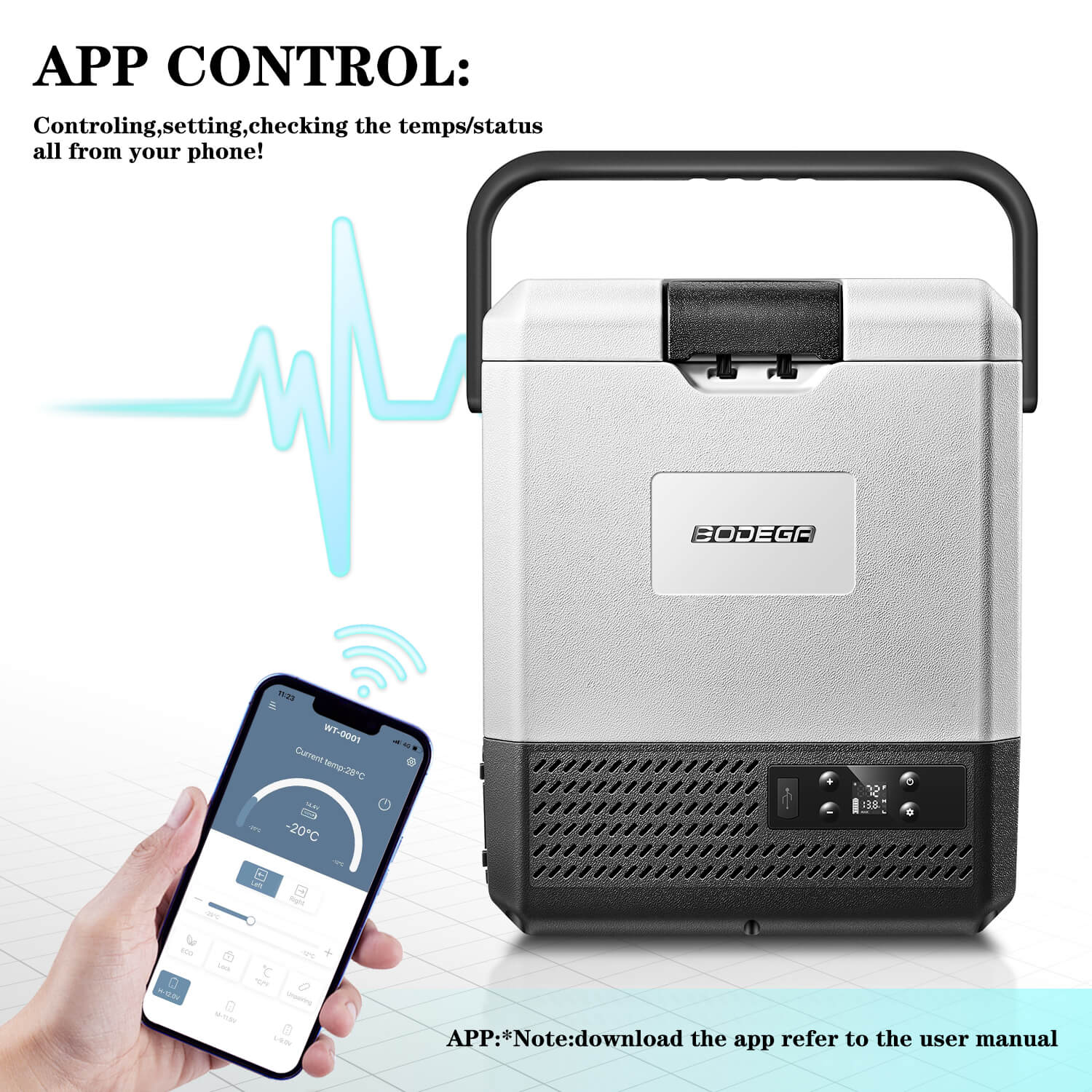 Earth Day Sale-BODEGAcooler Mini 12V Portable Freezer P8 9Qt/8L - Image 6