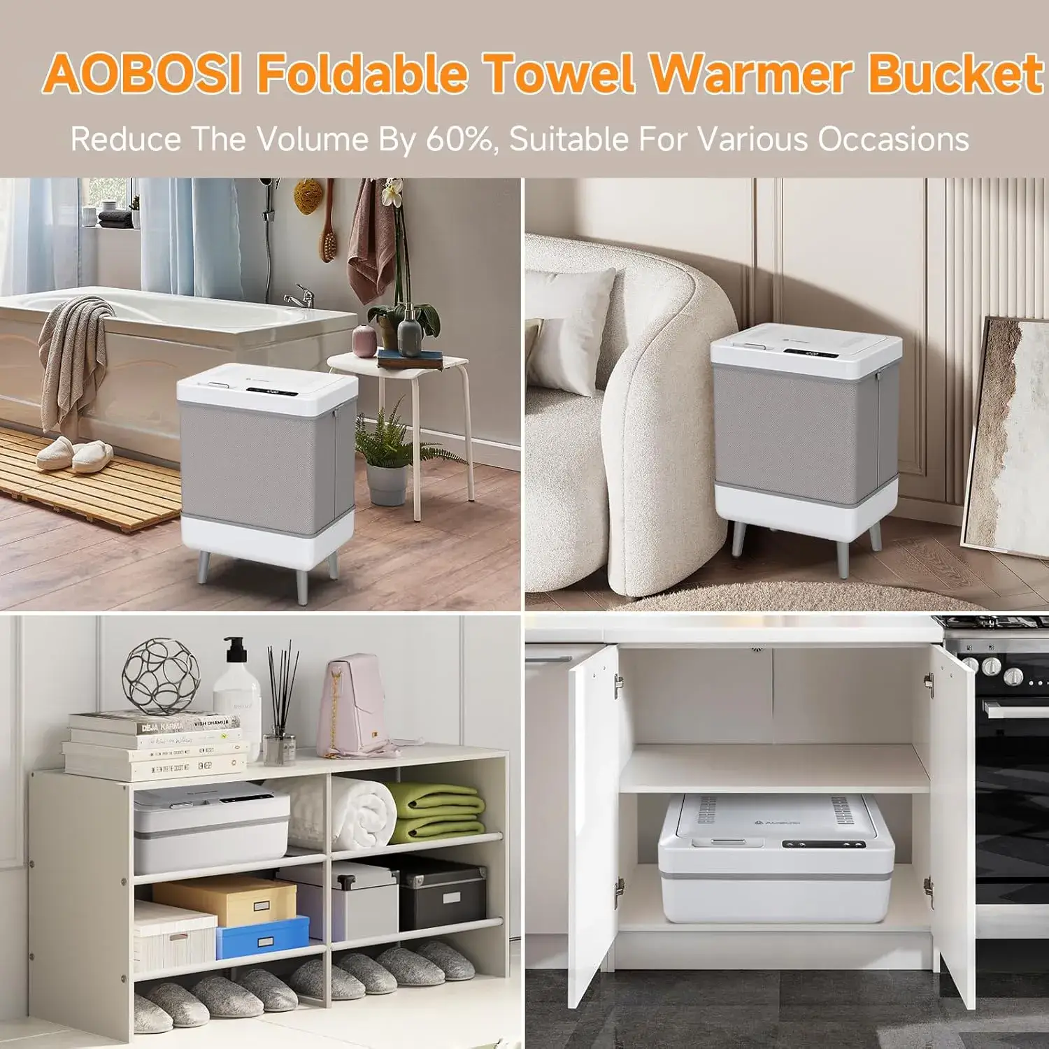Foldable Hot Towel Wamer Busket | Blanket Heater Towel Warmers Bucket 35L - Image 11