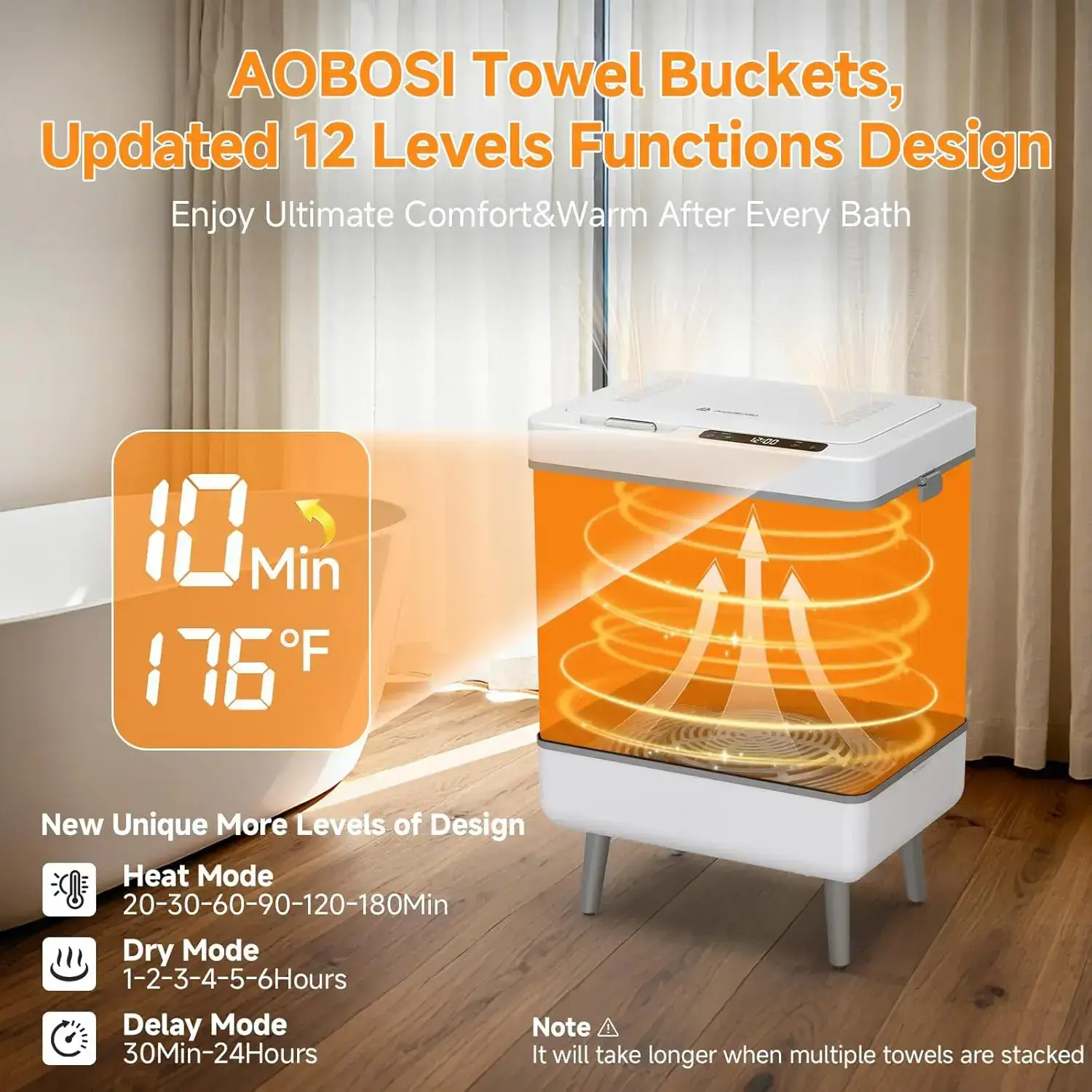 Foldable Hot Towel Wamer Busket | Blanket Heater Towel Warmers Bucket 35L - Image 6