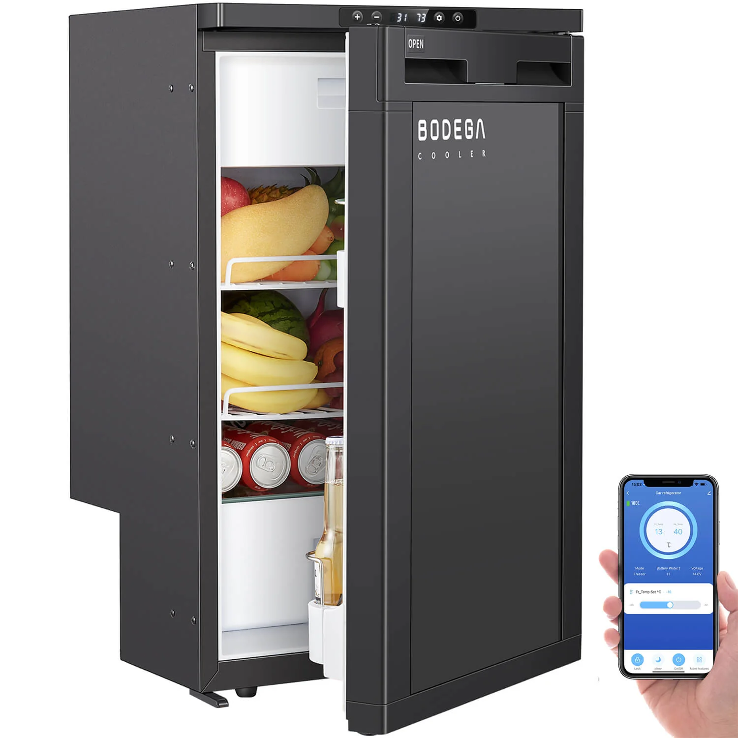 Bodegacooler RV Refrigerater Upright Freezer Semi Truck Refrigerator 83L/2.94 Cu.ft - Image 11
