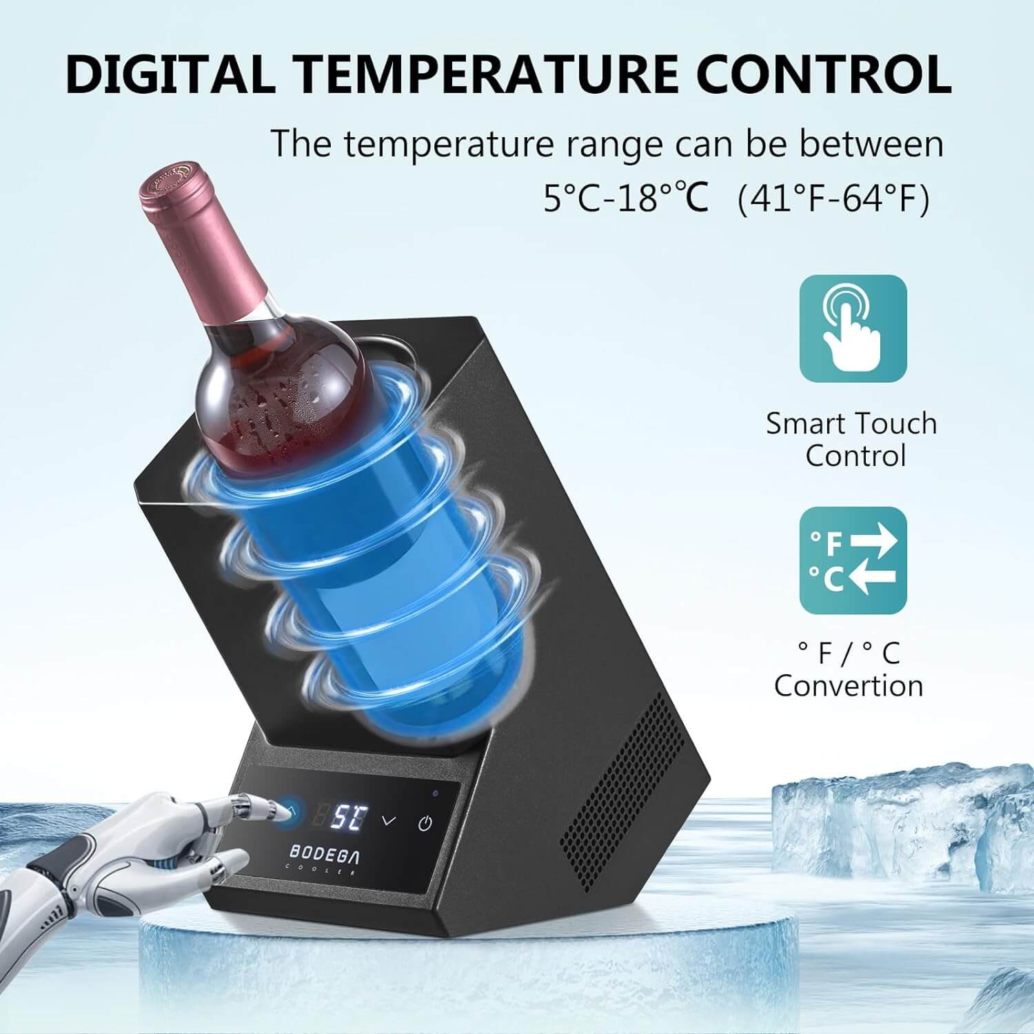 BODEGACOOLER Wine Chiller Electric Wine Bottle Chiller - Image 9